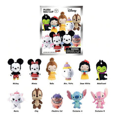 Disney Character Series 1 Plush Version Blind Box 3D Bag Clip Collectible Keychain