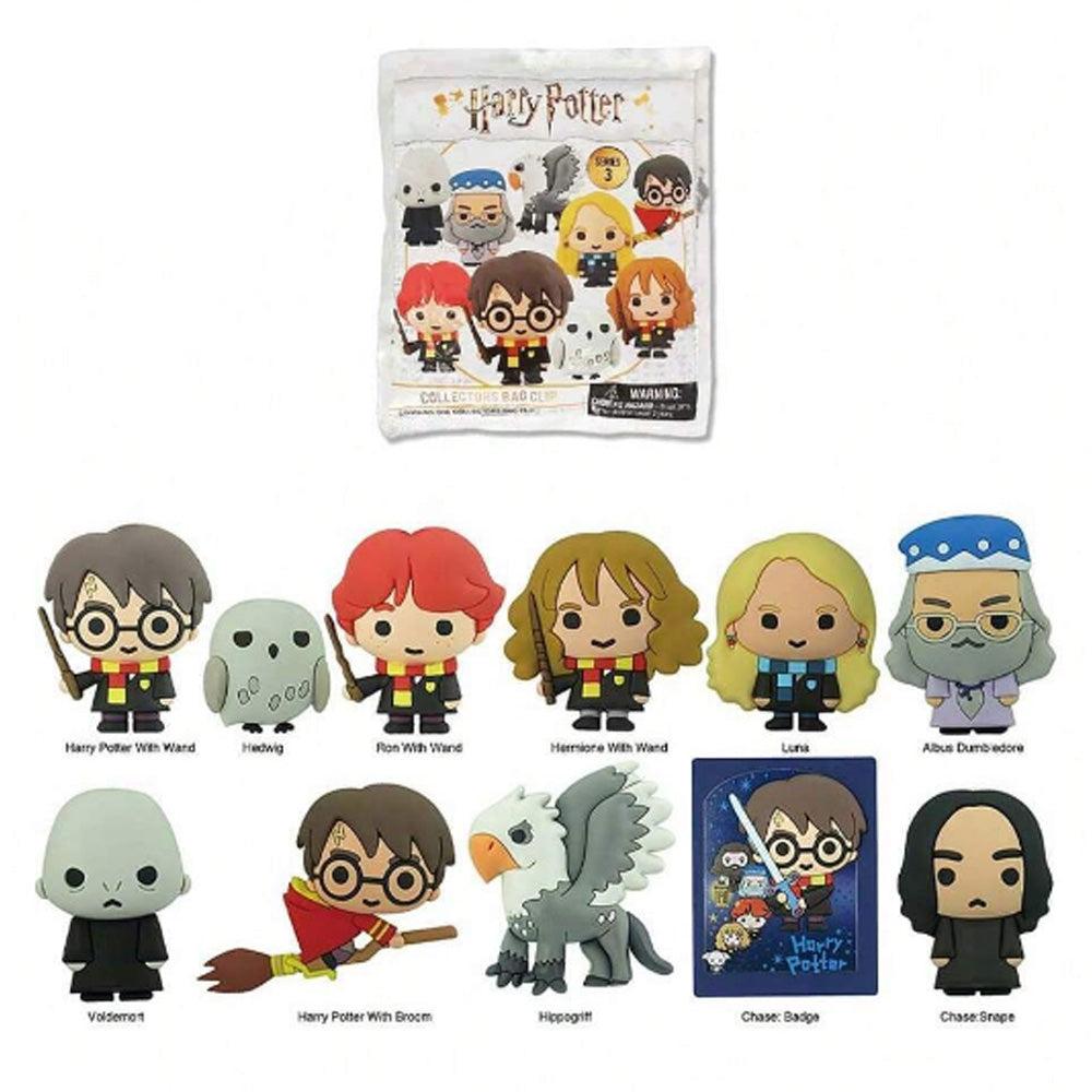 Harry Potter Series 3 Blind Box 3D Foam Bag Clip Collectible Keychain