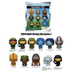 HALO Series 1 Blind Box 3D Foam Bag Clip Collectible Keychain