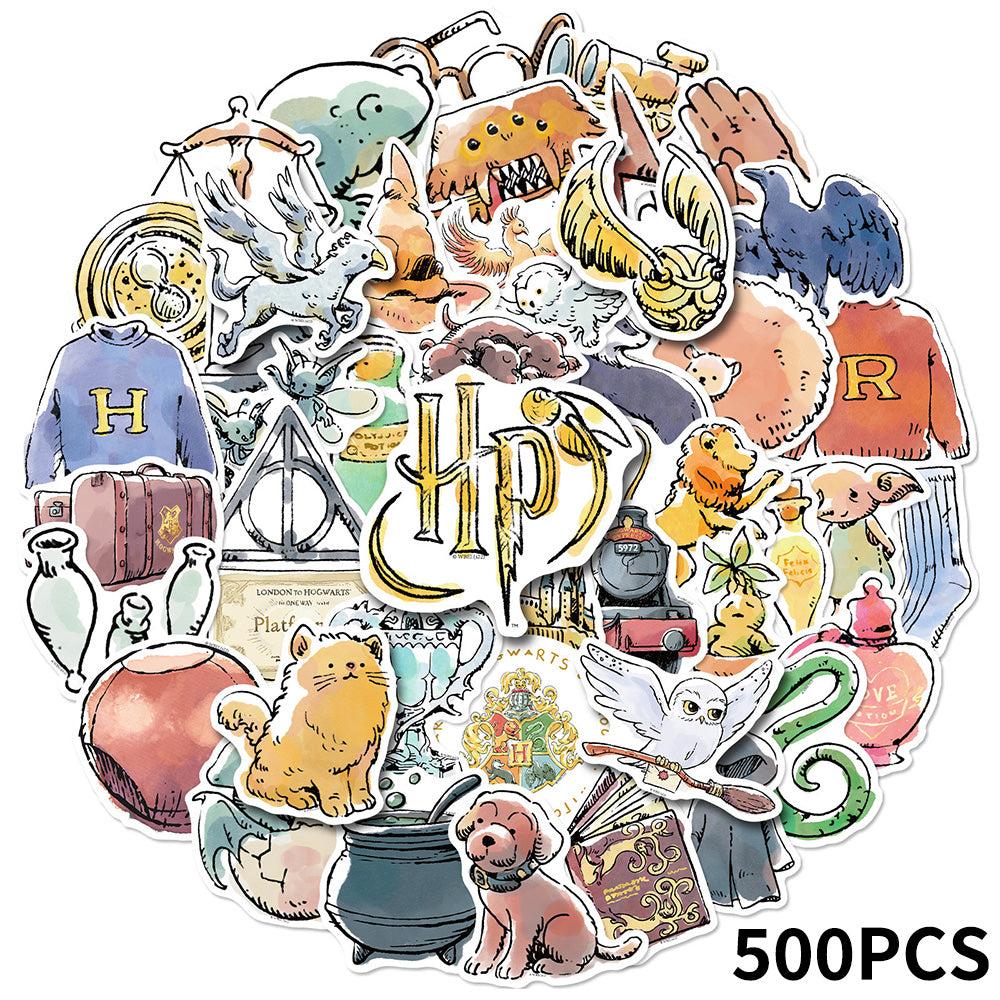 Harry Potter Waterproof PVC Stickers Cute Coloured Painted-on Designs Collectible Decoration 50PCS Per Pack