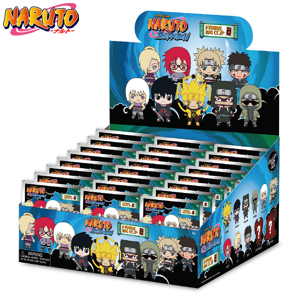 Naruto Series 4 Blind Box 3D Foam Bag Clip Keychain