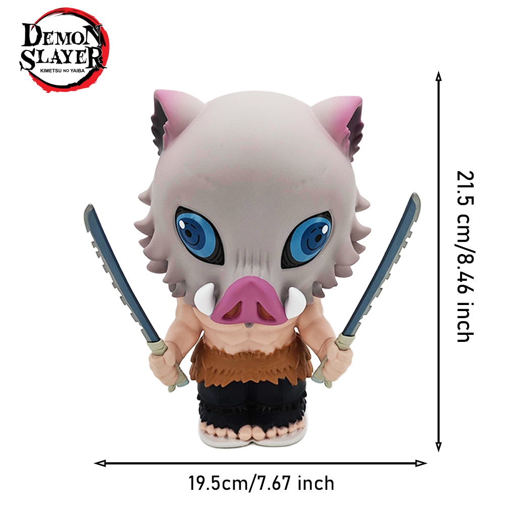 Demon Slayer Kimetsu no Yaiba – Inosuke 8.46" Piggy Bank | Inosuke Coin Bank for Anime Fans