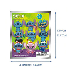 Disney Stitch Series 3 Blind Box 3D Foam Bag Clip Collectible Keychain