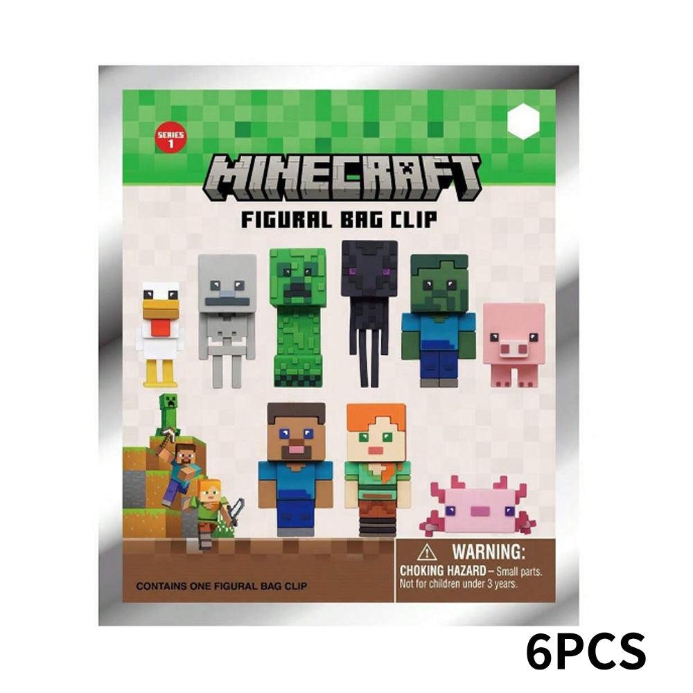 Minecraft Series 1 Blind Box 3D Foam Bag Clip Collectible Keychain