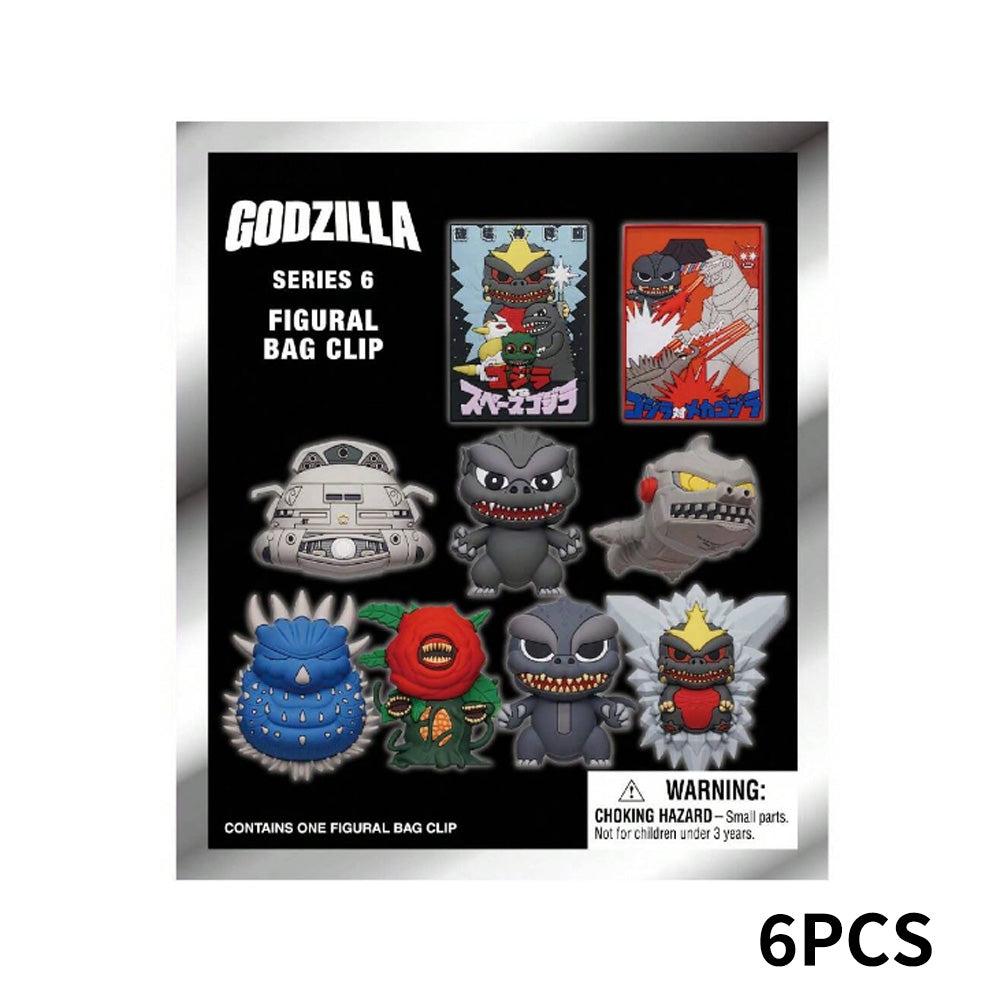 Godzilla Series 6 Blind Box 3D Foam Bag Clip Collectible Keychain