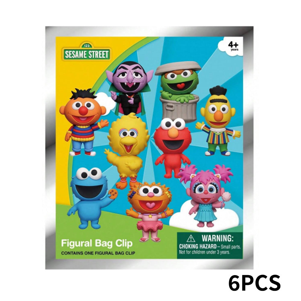 Sesame Street Series Blind Box 3D Foam Bag Clip Collectible Keychain