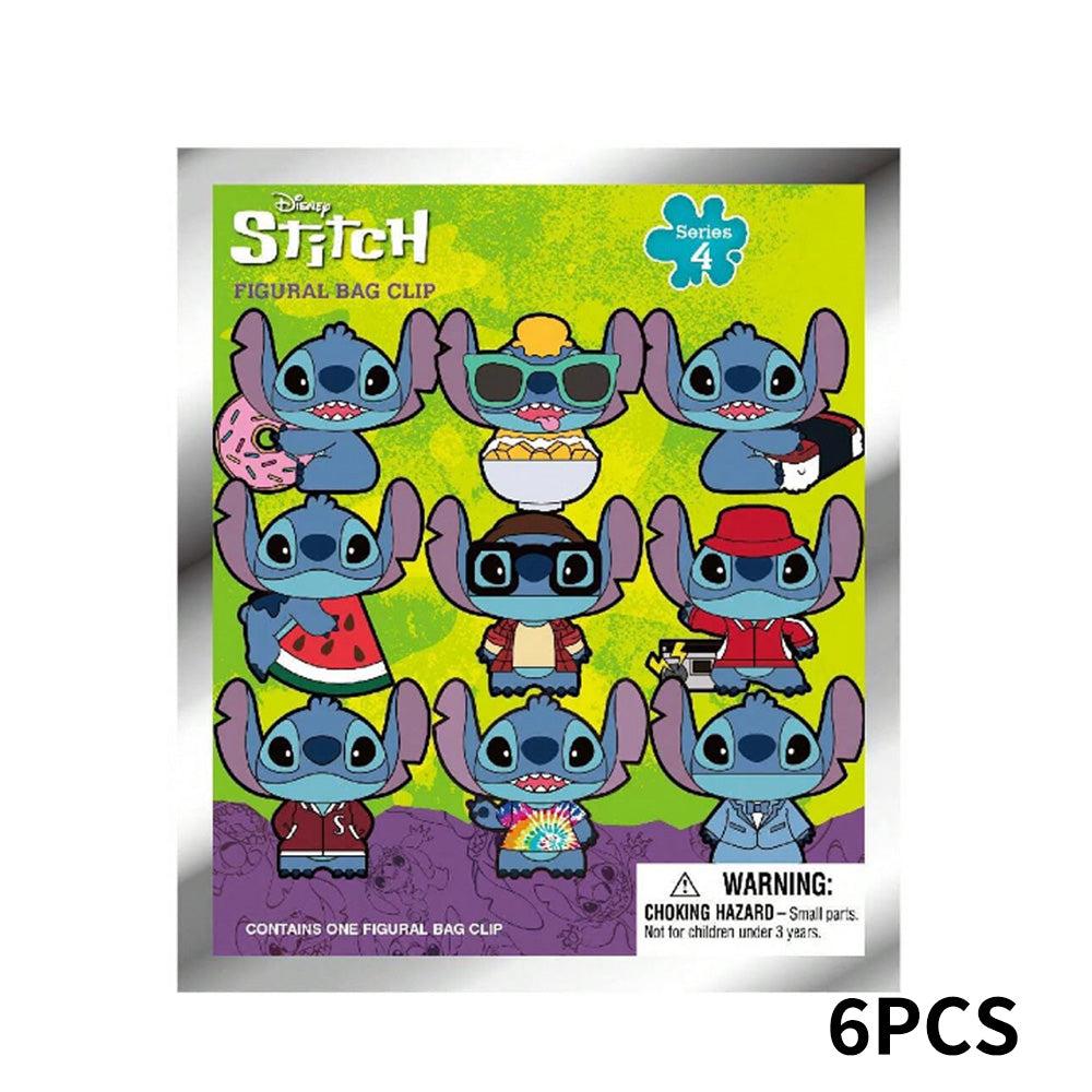 Disney Stitch Series 4 Blind Box 3D Foam Bag Clip Collectible Keychain