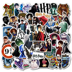 Harry Potter Waterproof PVC Stickers Cartoon Collectible Decoration 50PCS Per Pack