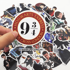 Harry Potter Waterproof PVC Stickers Cartoon Collectible Decoration 50PCS Per Pack