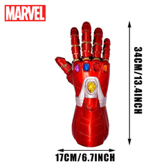 Marvel Avengers Iron Man Nano Gauntlet 13.4" PVC Bank | Iron Man Gauntlet Coin Bank for Collectors